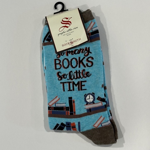 SockSmith Women's Graphic Cotton Crew -‎ NEW With Tags. - Picture 1 of 6
